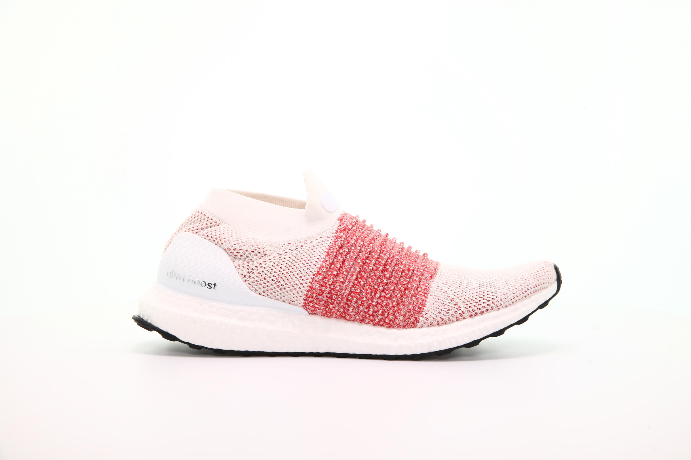 Adidas ultra boost laceless white active red y green hotsell